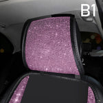 Car Diamond-studded Cushion Pink Ice Silk Breathable - Sabreeonline