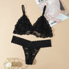 Lace Hollow Out G-String Underwear Set - Sabreeonline