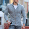 Solid Single-Breasted Cardigan Slim Sweater - Sabreeonline