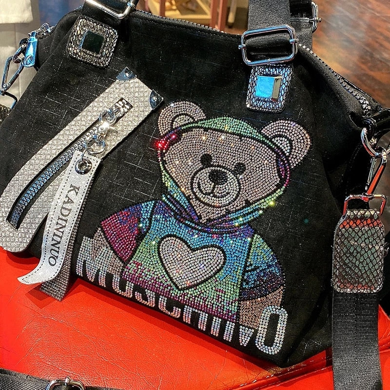 High Capacity Cute Bear Shoulder Bag - Sabreeonline