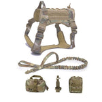 Tactical Dog Harnesses Pet Training Vest Dog Harness And Leash Set For Small Medium Big Dogs Walking Hunting Free Shipping Items - Sabreeonline