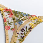 Ellolace Erotic Lingerie Fairly Lace Transparent Underwear Set Girl Floral Embroidery Sexy Fancy Clear Bra Set Women 2 Piece - Sabreeonline