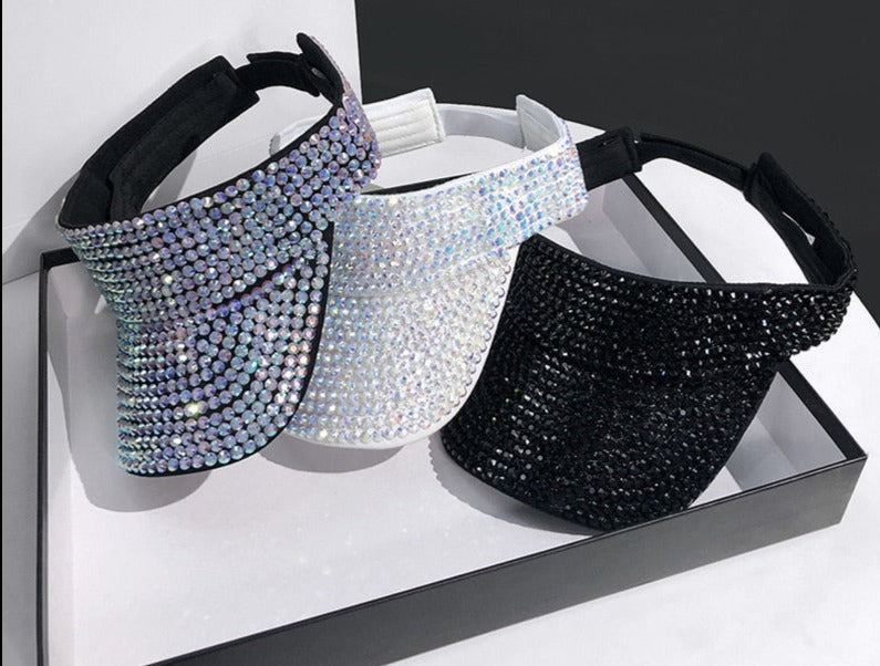 Empty Top Summer Rhinestone hat Diamond - Sabreeonline