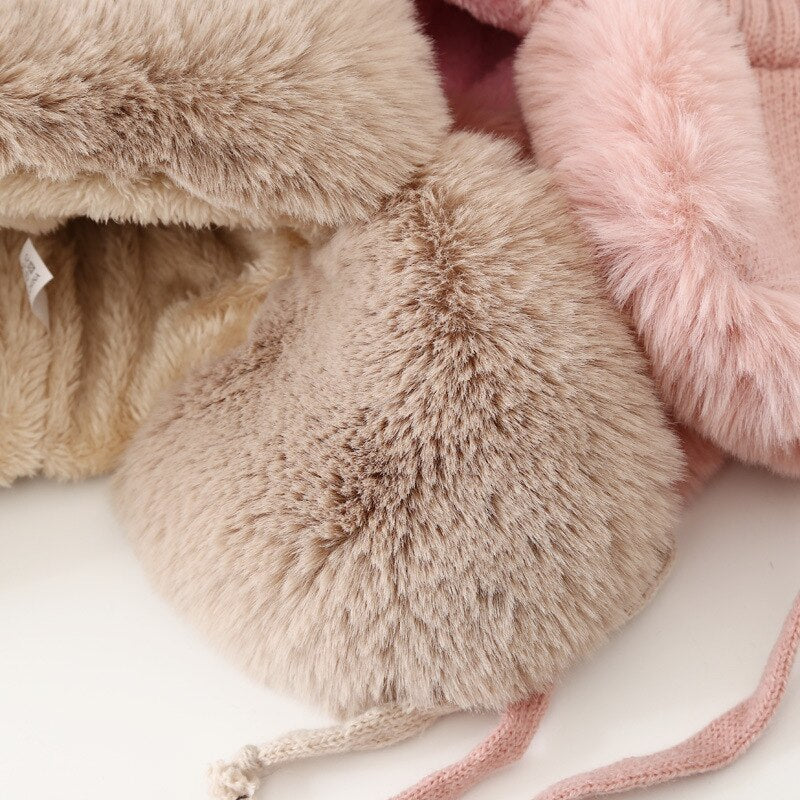 Thick Warm Earflap Wool Hat - Sabreeonline