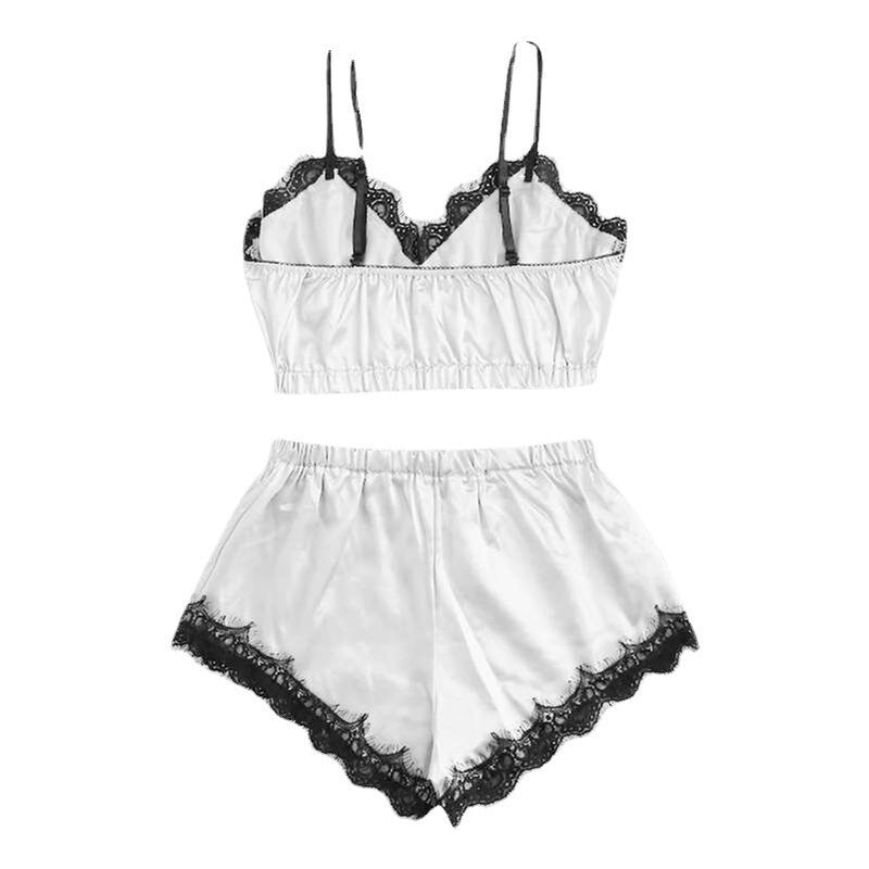 Satin Pajama Sets Temptation Nightwear - Sabreeonline