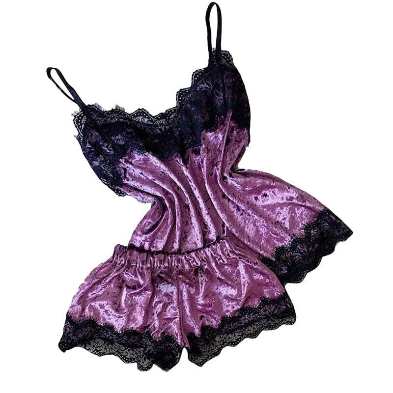 Velvet Pajamas Sleepwear - Sabreeonline