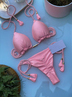 Adjustable Bandage Solid Bikinis Triangle - Sabreeonline