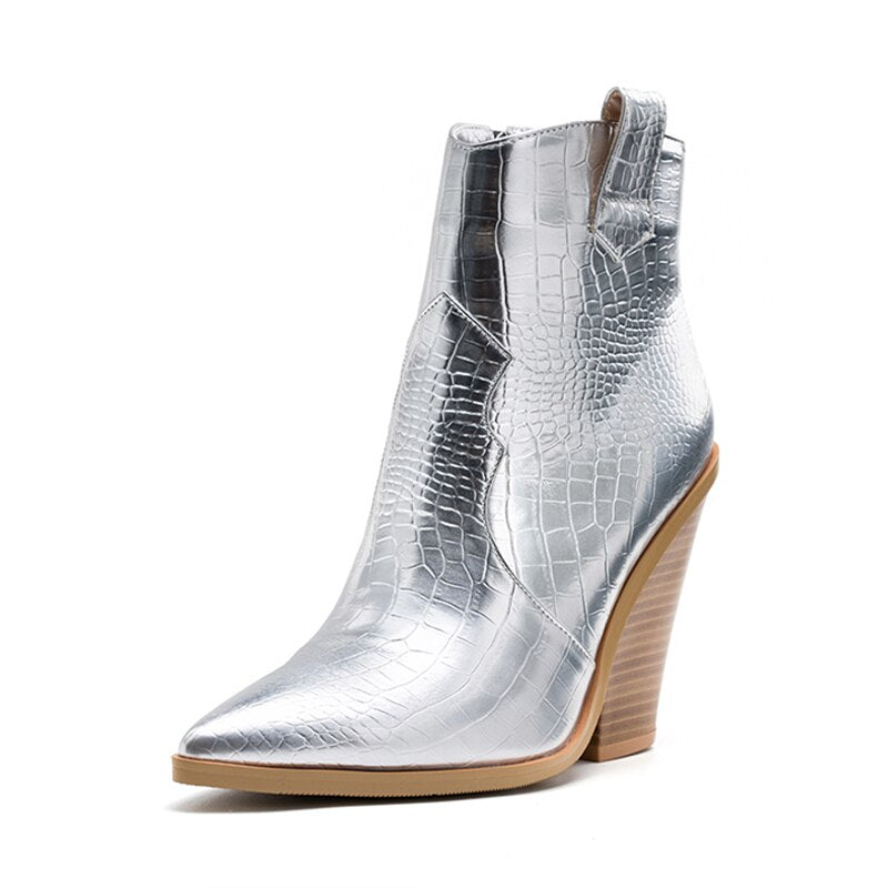 Winter Western Cowboy Boots Women - Sabreeonline