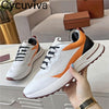 Men Running Shoes Lace Up Flat Tennis Shoes Male Mesh Breathable Patchwork Casual Walk Shoes for Men Comfortable Sneakers Men - Sabreeonline