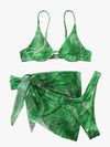 Swimwear with Skirt Marble Set
