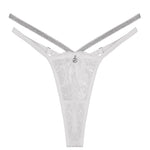 Women Sexy Lace Panties Lingerie Rhinestone See Through Female Underwear Low Waist Thongs Gstring Sensual Lenceria Mujer T-back - Sabreeonline