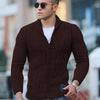 Solid Single-Breasted Cardigan Slim Sweater - Sabreeonline