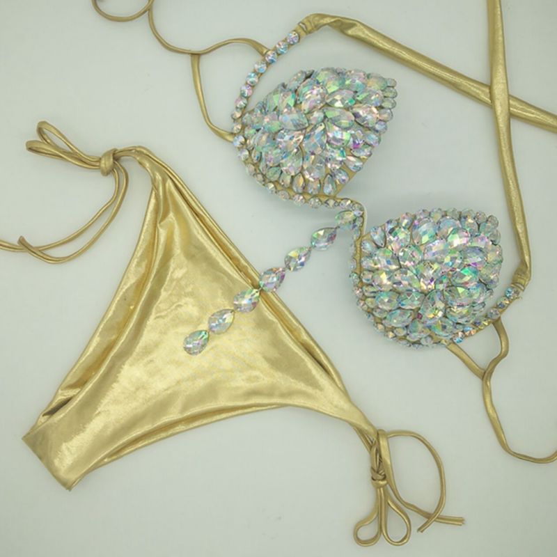Rhinestone Bikini Set