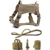 Tactical Dog Harnesses Pet Training Vest Dog Harness And Leash Set For Small Medium Big Dogs Walking Hunting Free Shipping Items - Sabreeonline