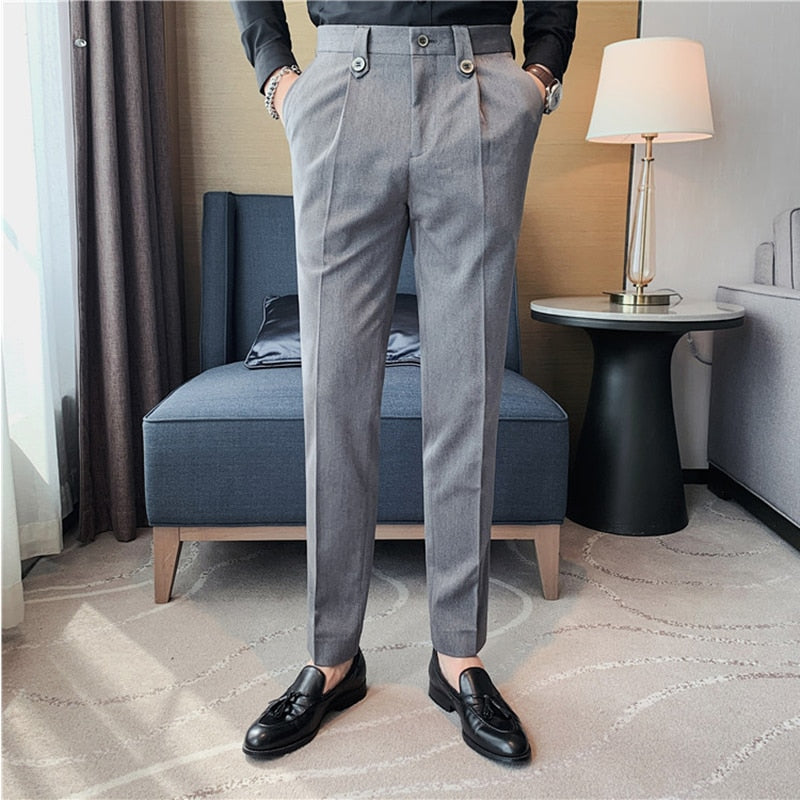 Men Slim Fit Casual Pants - Sabreeonline