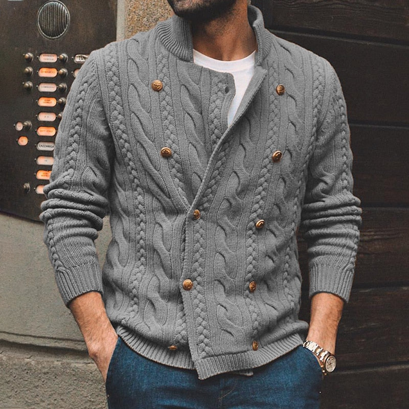 Double Turtleneck Breasted Sweater - Sabreeonline
