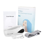 Facial Massager V-Line Chin Lift Belt Machine Face Slimming Vibration Red Light Blue Light LED Face Care Lifting Device - Sabreeonline