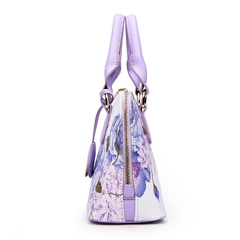Printed Top-Handle Bags - Sabreeonline