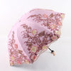 Flower Double Laye Coating Anti UV Umbrella - Sabreeonline
