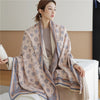 Luxury Brand Winter Cashmere Scarf for Women Fashion Warm Shawls and Wraps Pashmina Neckerchief Poncho Tassel Bufandas Echarpe - Sabreeonline