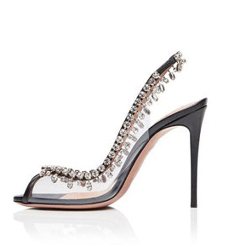 Crystals Rhinestone Luxury Elegant Sandals - Sabreeonline