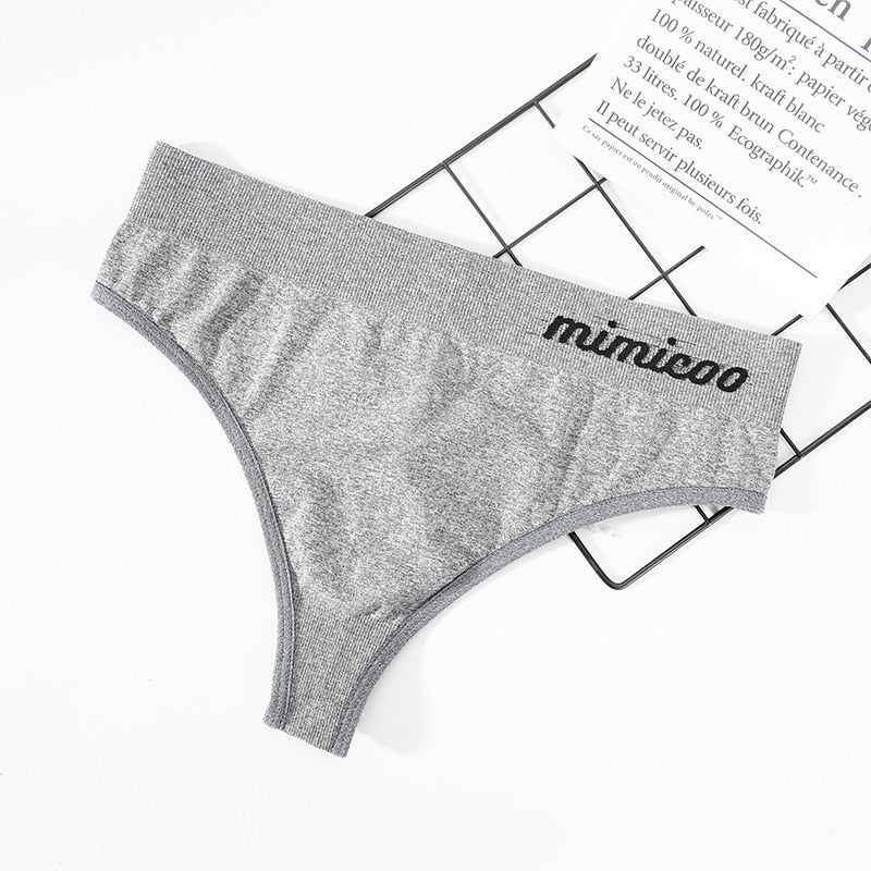 Sexy Thongs Panties Women G-String Female Underpants Seamless Comfortable Underwear Female High-Rise Thong Lingerie M-2XL - Sabreeonline