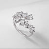 Luxury Water Drop Zirconia Adjustable Open Rings - Sabreeonline