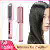 Professional Hair Straightener Heating Comb Straightening Iron Hot Brush Straighteners 2021 New Fashion Design - Sabreeonline