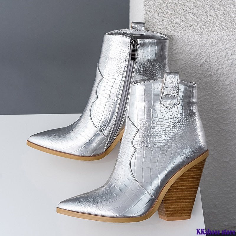 Winter Western Cowboy Boots Women - Sabreeonline