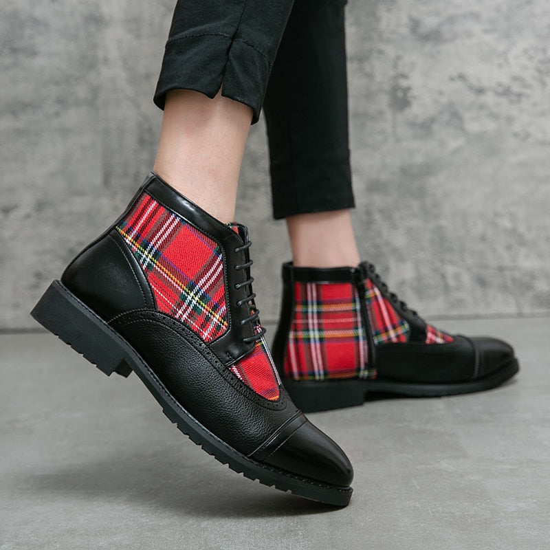 Chelsea Ankle Leather Men Boots - Sabreeonline
