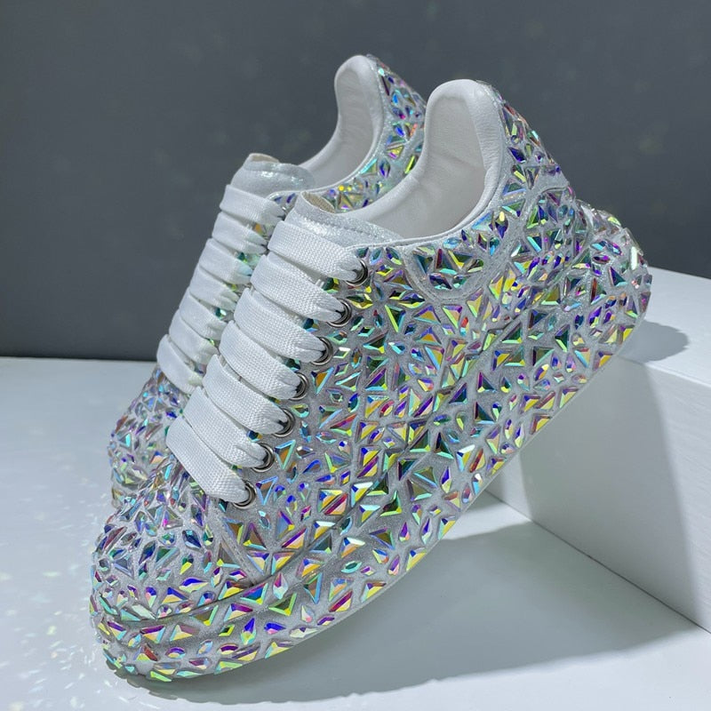 Fashion Platform Shine Bling Shoes - Sabreeonline