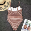 Sexy Velvet One-Piece Belt