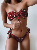 Sexy Front Lace Up Tie Strapless