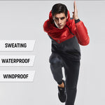 VANSYDICAL Sauna Suit Men Gym Clothing Set Hoodies Pullover Sportswear Running Fitness Weight Loss Sweating Sports Jogging Suit - Sabreeonline