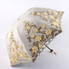 Flower Double Laye Coating Anti UV Umbrella - Sabreeonline