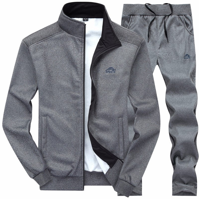 2 Pieces Sets Slim Tracksuit - Sabreeonline