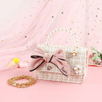 Pearl Portable Cute Princess Little Girl Bow Children - Sabreeonline