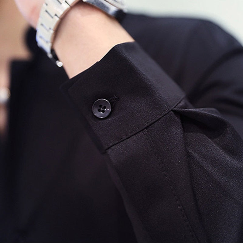 Casual Long Sleeve Men Shirts - Sabreeonline