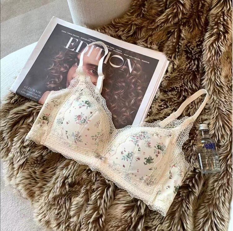Women&#39;s Bra Briefs Suit Underwear Fashion Push Up Bra Sexy Lace Panties Girls&#39; Non Steel Ring Brassiere Female Sexy Lingerie Set - Sabreeonline