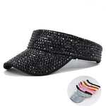Empty Top Summer Rhinestone hat Diamond - Sabreeonline