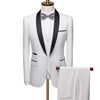 Waistcoat Set Fashion Slim Fit Suits - Sabreeonline