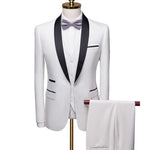 Waistcoat Set Fashion Slim Fit Suits - Sabreeonline