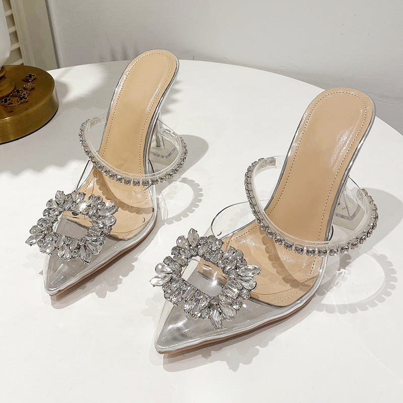 Classics Pointed Toe Sexy Spike Heel Ankle Slip-On - Sabreeonline