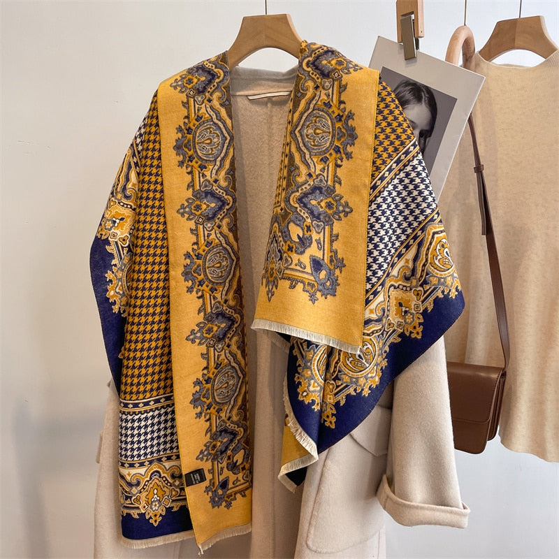 Cashmere Neckerchief Shawl Scarf for Women - Sabreeonline