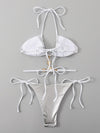 Silver Metallic Bikini Set