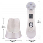 5 in 1 Mesotherapy Electroporation   RF Radio Frequency Facial Beauty Device Face Lifting Face Care Skin Tightening Rejuvenation - Sabreeonline