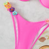 Flowers Strap Bikini Set