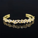 Luxury Gold Silver Color Adjustable Bracelet - Sabreeonline