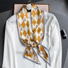 Elegant Print Satin Silk Skinny Scarf - Sabreeonline