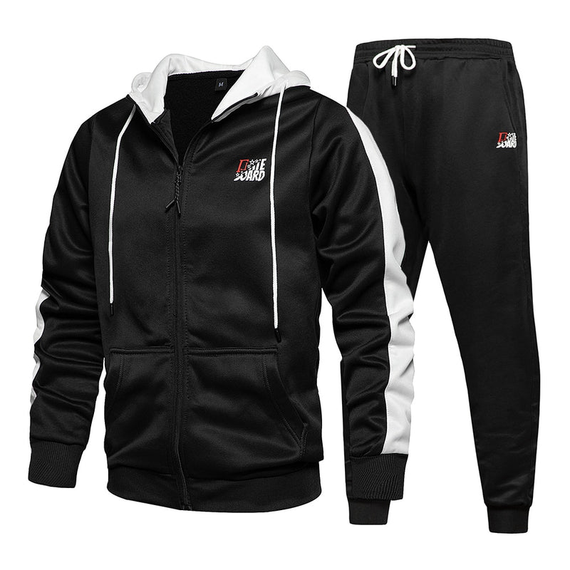 Men&#39;s Tracksuit 2022 Man Two Piece Set Sweatsuit Polyester Overalls Leisure Suit Hooded Sweatshirts And Hip Hop Harlan Pants - Sabreeonline